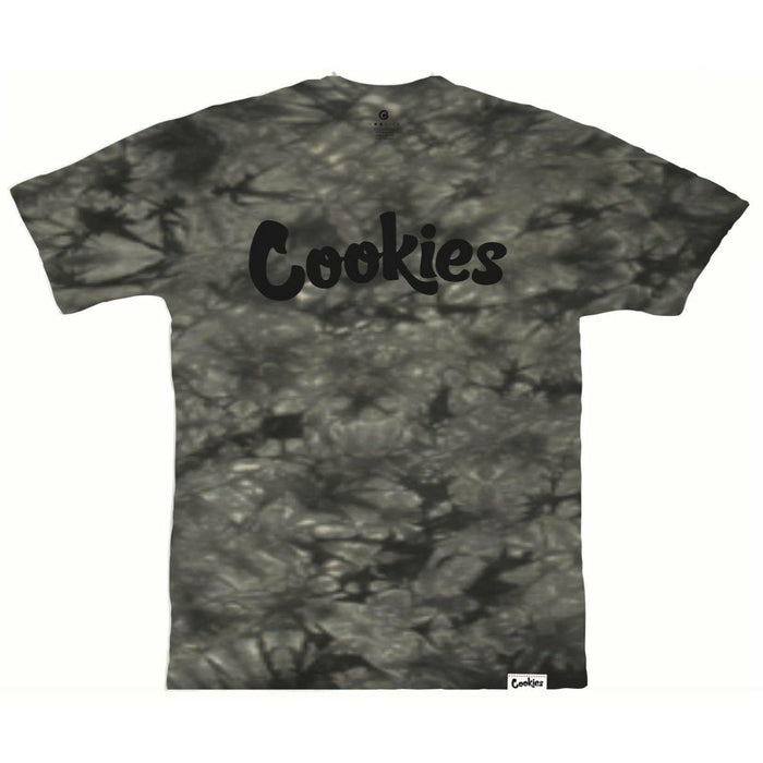 ORIGINAL MINT CRYSTAL WASH TIE DYE TEE BLACK - Dousedshop