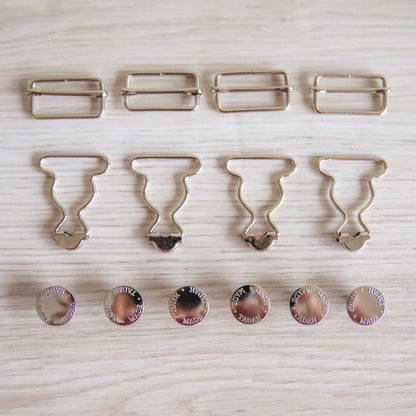 Overalls Hardware Kit ~ 28mm ~ Baby size