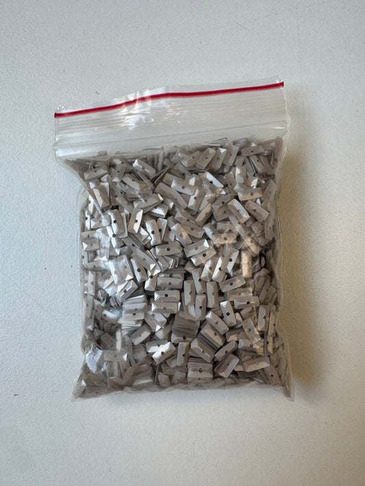 Pale Grey Rectangle Sequins 45g