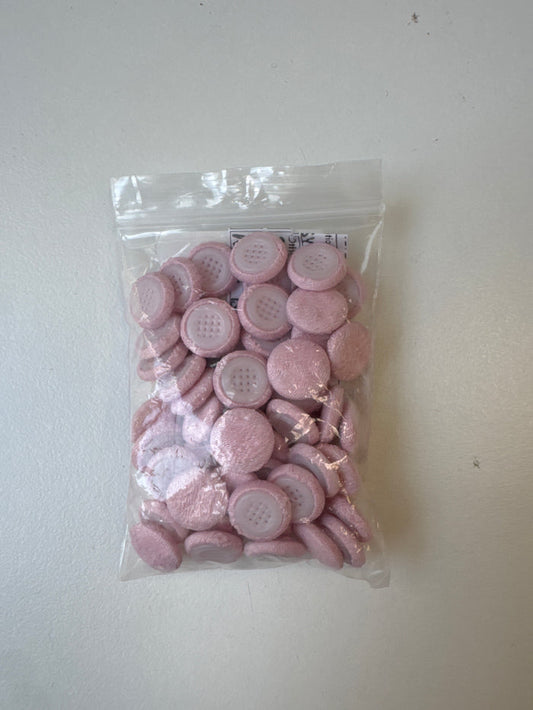 Pale Pink Jacquard Fabric Covered Buttons 13mm x60