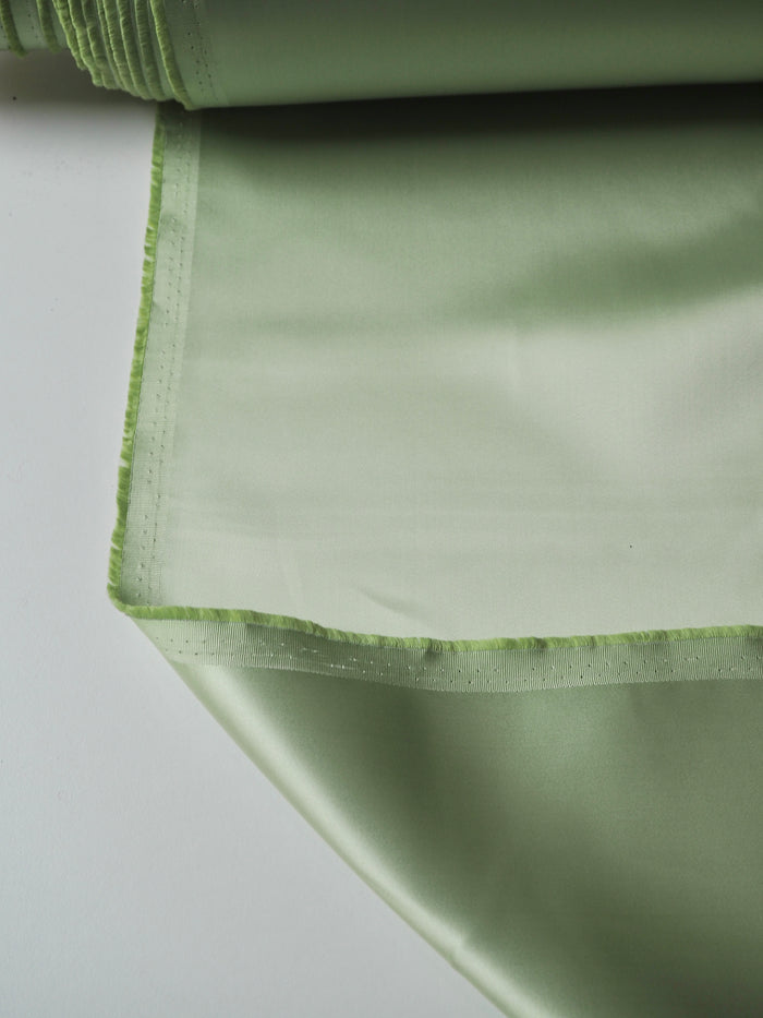 Pale Pistachio Heavy Viscose Satin