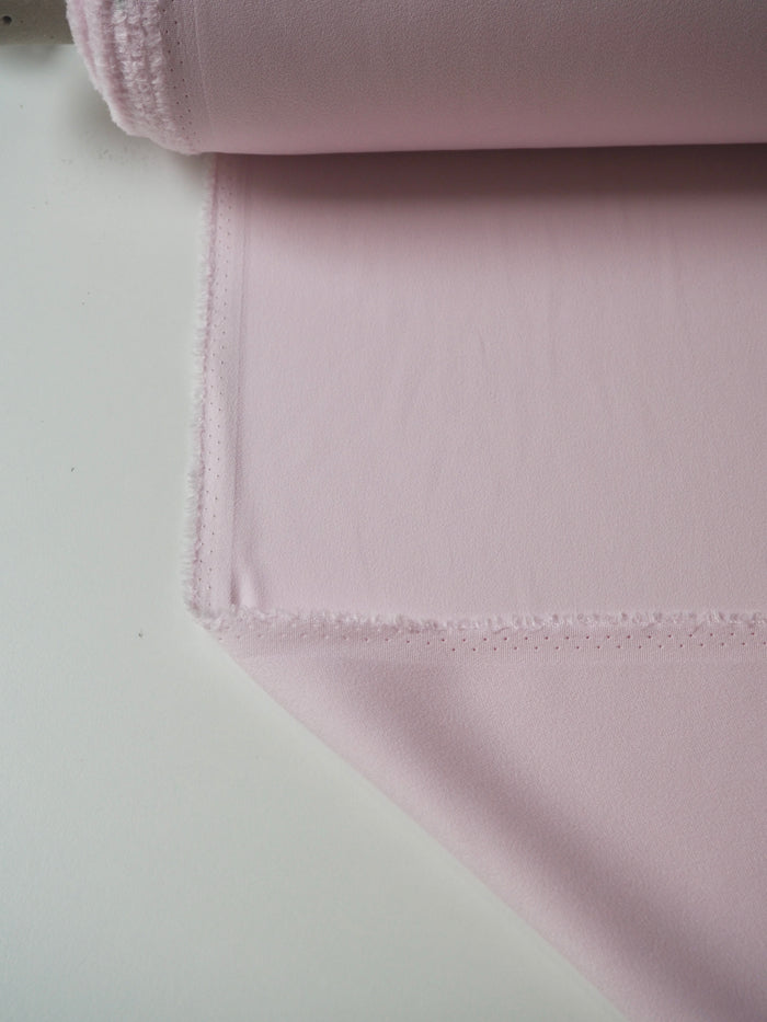 Pale Rose Crepe-Back Satin