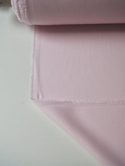 Pale Rose Crepe-Back Satin