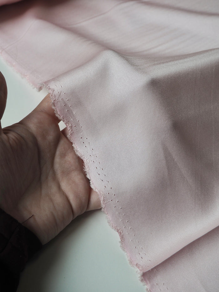 Pale Rose Silk Double Satin