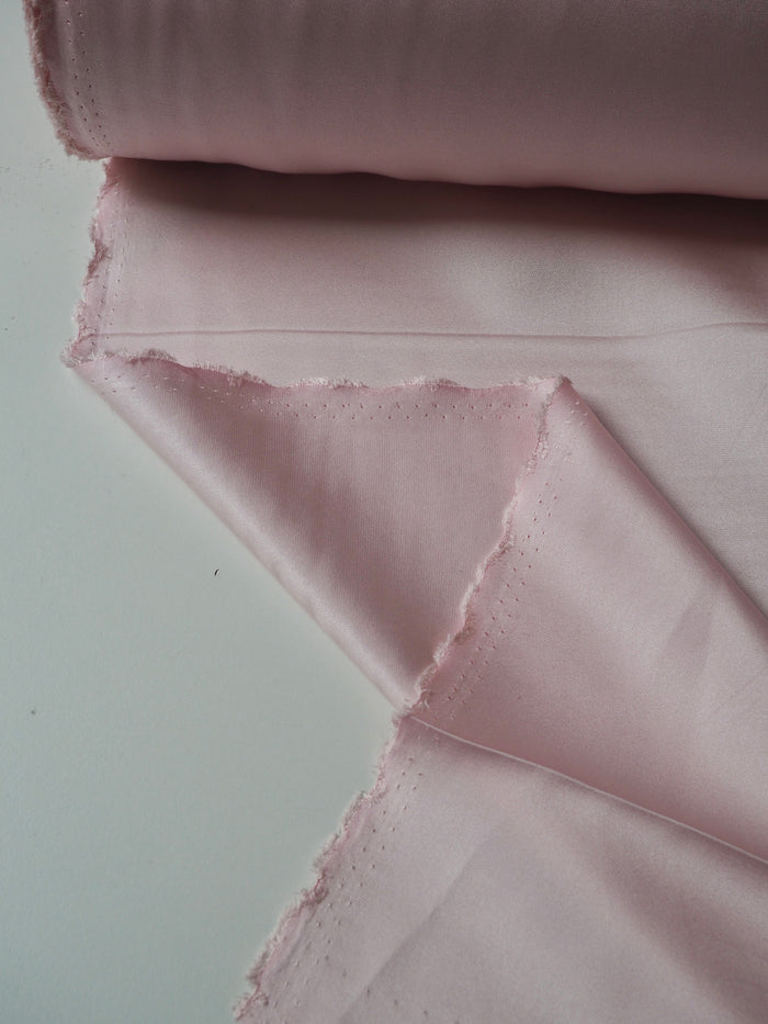 Pale Rose Silk Double Satin