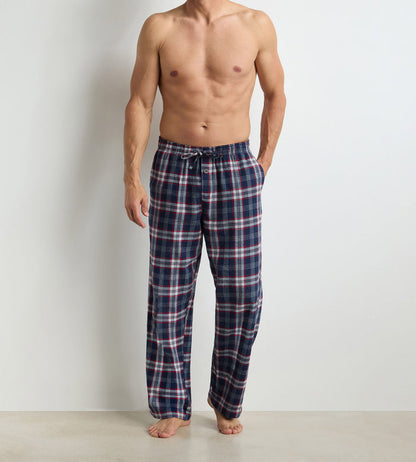 Pantalon long homme tartan bleu Dim Flannel