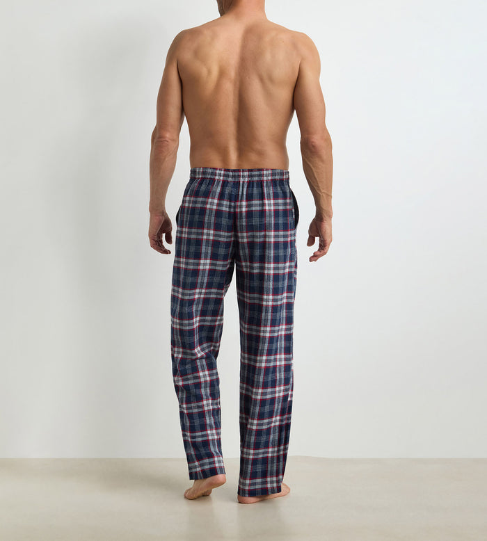 Pantalon long homme tartan bleu Dim Flannel