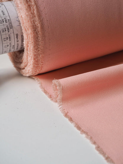 Peach Blush Heavy Silk Georgette