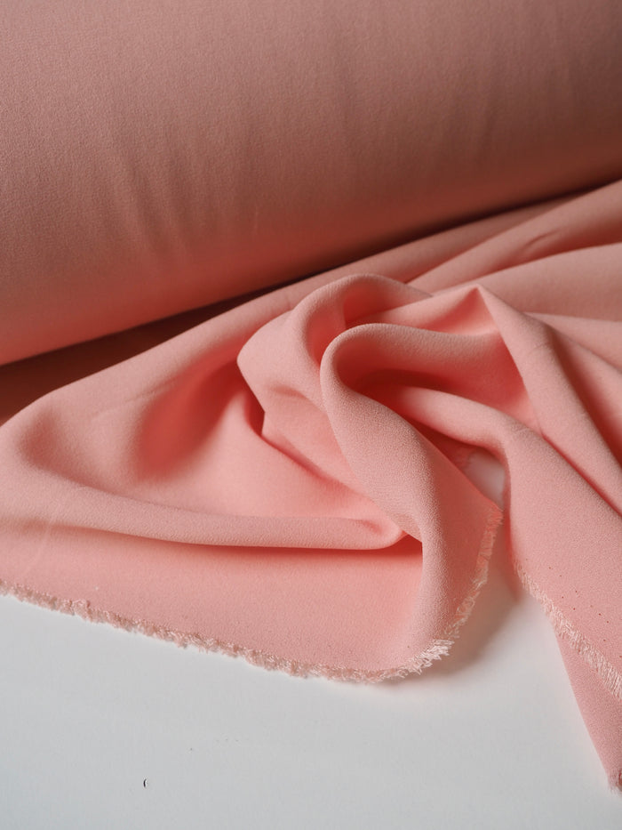Peach Blush Heavy Silk Georgette