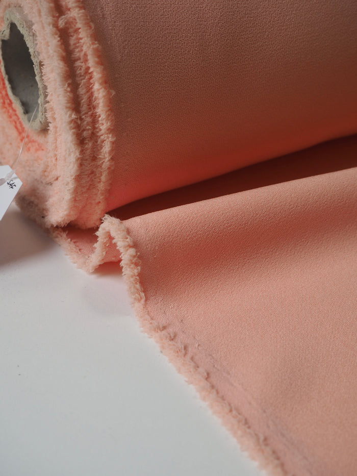 Peach Stretch Heavy Crepe