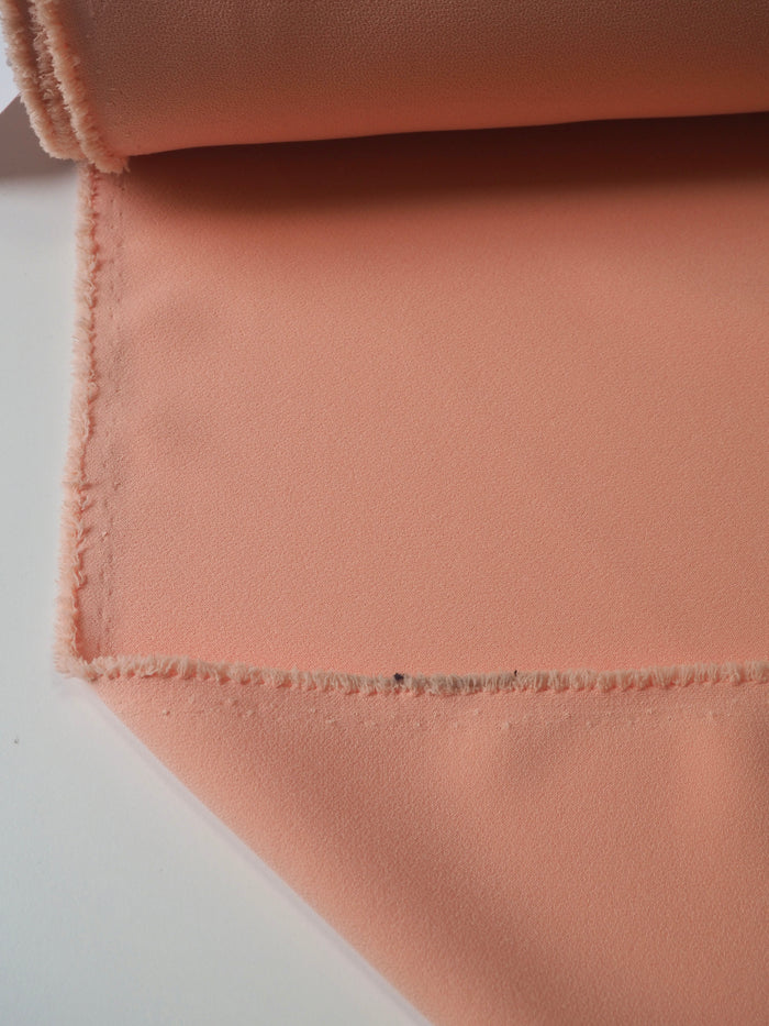 Peach Stretch Heavy Crepe