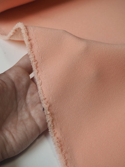 Peach Stretch Heavy Crepe