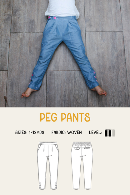 Peg Pants Sewing Pattern
