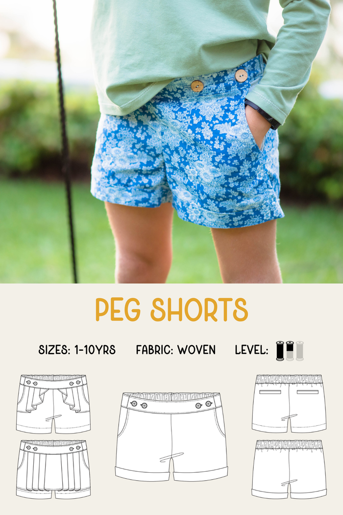 Peg Shorts Sewing Pattern