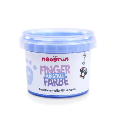 Peinture au doigt pailletée bio et vegan Neogrün – Saphir - Lilinappy