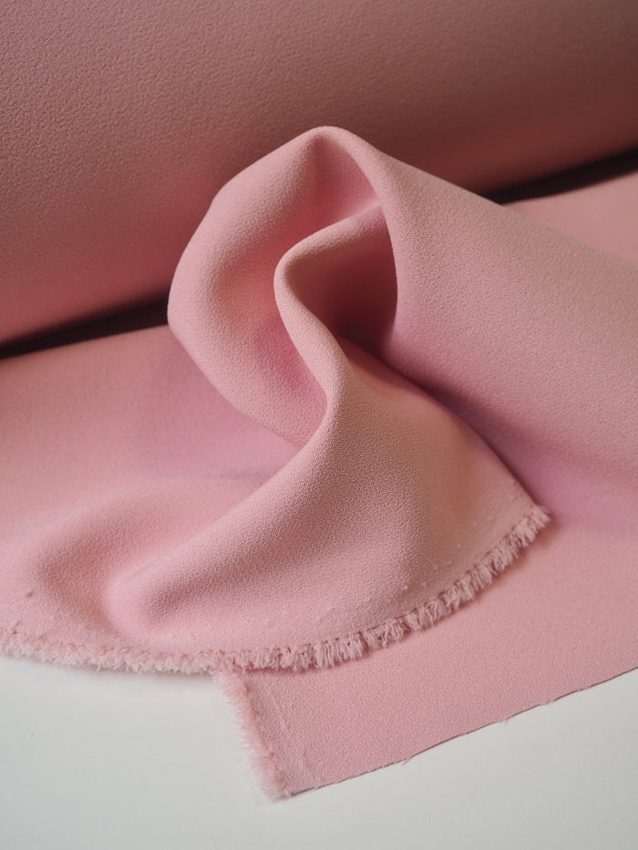 Petal Pink Stretch Heavy Crepe