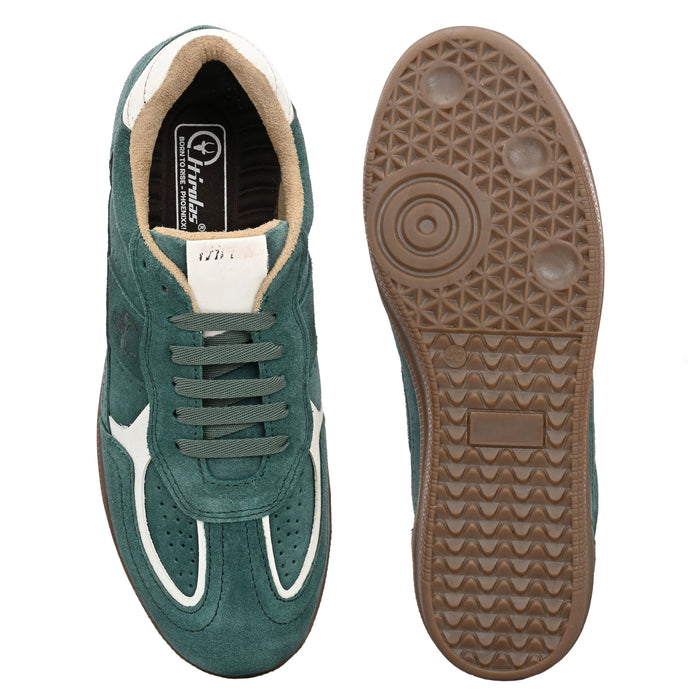 PhoeniXX v2.0 Suede Leather Sneakers – Forest Green & White Unisex (HRLPNX02FGN)