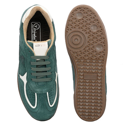 PhoeniXX v2.0 Suede Leather Sneakers – Forest Green & White Unisex (HRLPNX02FGN)
