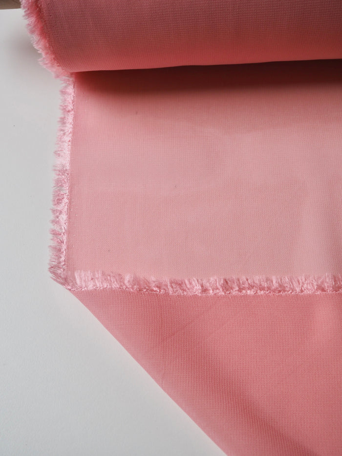 Pink Heavy Viscose Chiffon