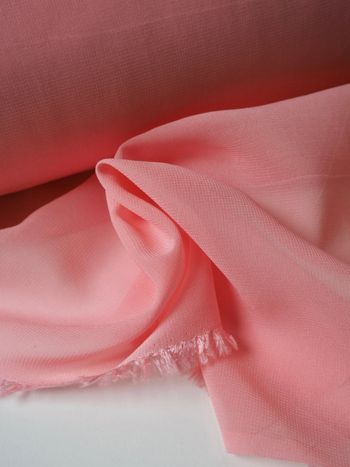Pink Heavy Viscose Chiffon