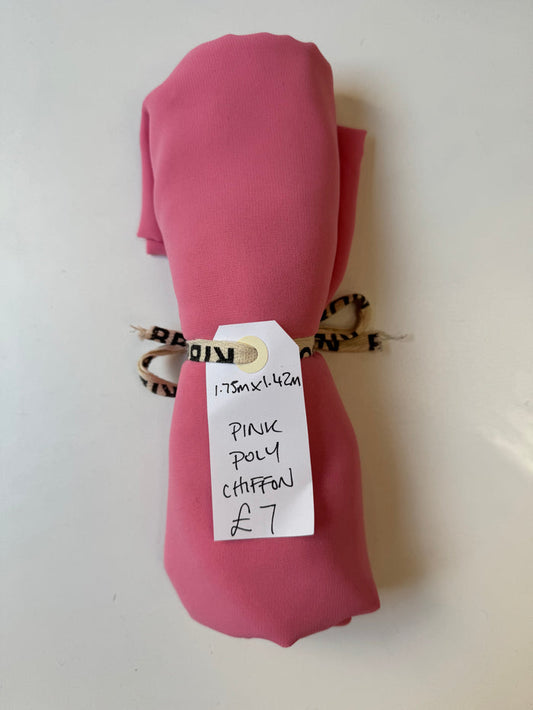 Pink Poly Chiffon Remnant