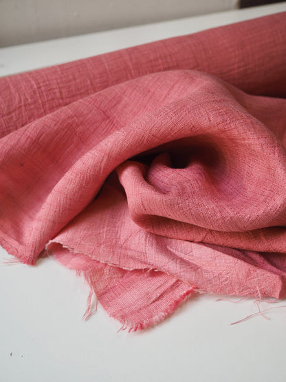Pink Textured Sateen Jacquard