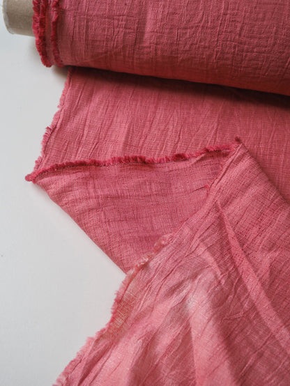 Pink Textured Sateen Jacquard