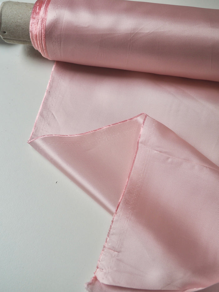 Pink Viscose Satin Twill Lining