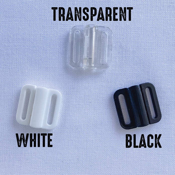 Plastic swimwear clasps - Mixed pack of 9