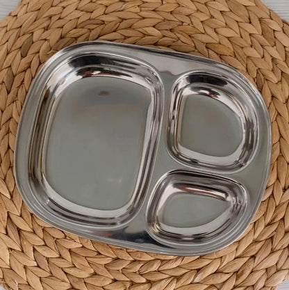 Plateau repas enfant inox 3 compartiments Joli Monde