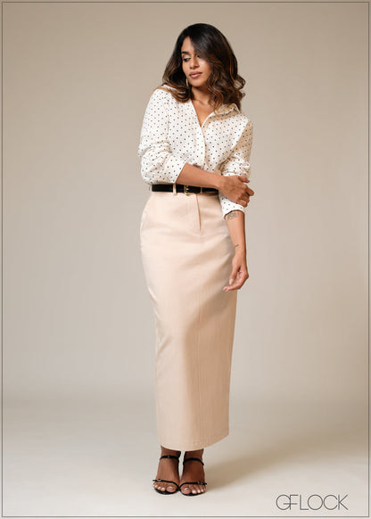 Polka Dot Basic Shirt - 101125
