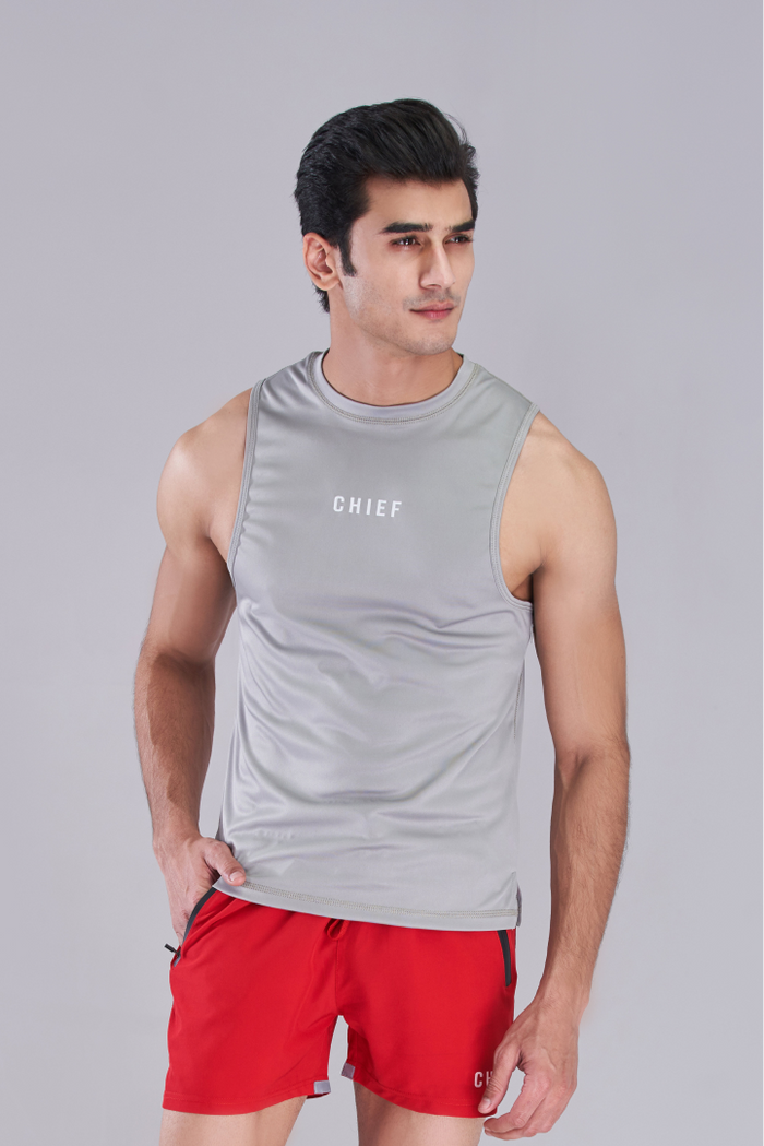 PowerRise Gym Tank - Grey