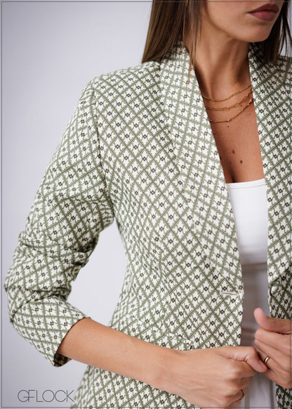 Printed Blazer - 230326