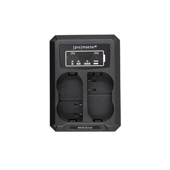 ProMaster Dually Charger USB - Nikon EN-EL15 Batteries