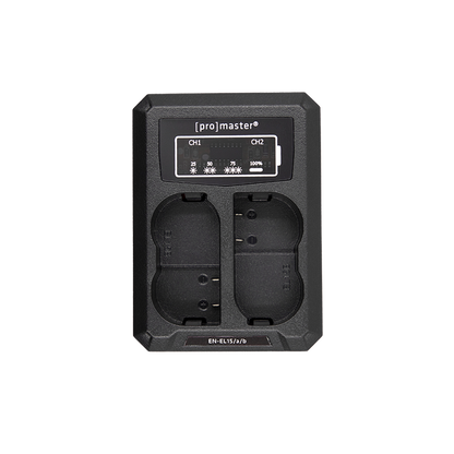 ProMaster Dually Charger USB - Nikon EN-EL15 Batteries