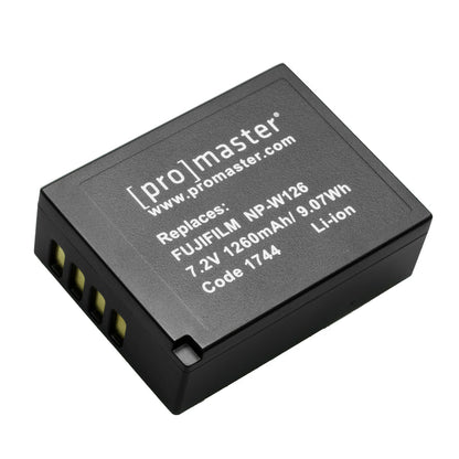 Promaster Li-ion Battery for Fujifilm NP-W126S