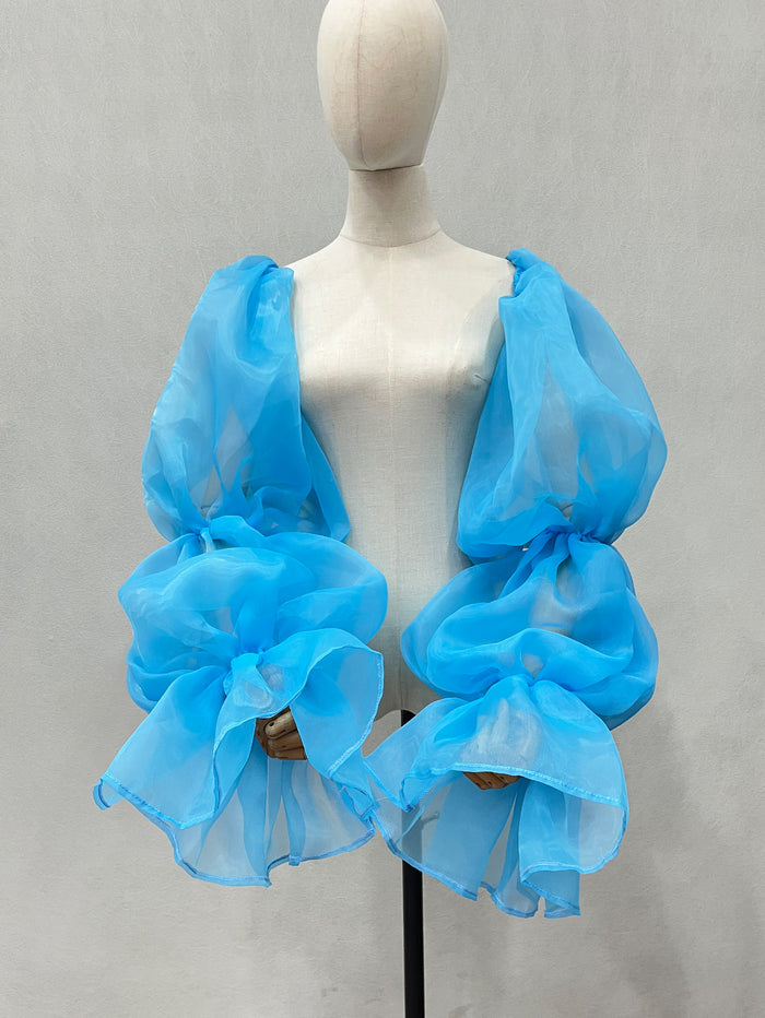 Puffy Detachable Organza Sleeves for Wedding