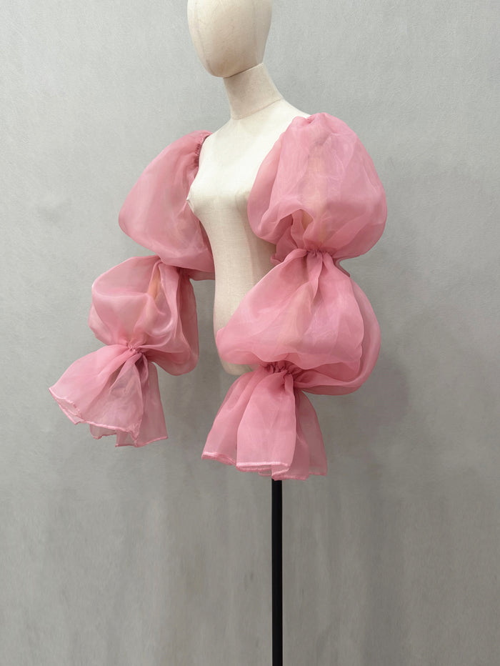 Puffy Detachable Organza Sleeves for Wedding