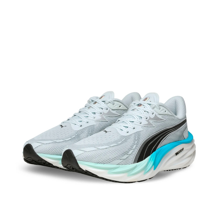 PUMA Men's Velocity NITRO 4 Running Shoes in Sea Glass/Speed Blue AW25