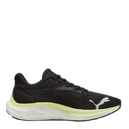 PUMA Unisex Junior Electrify NITRO 4 Running Shoes in Black/Lime SS26