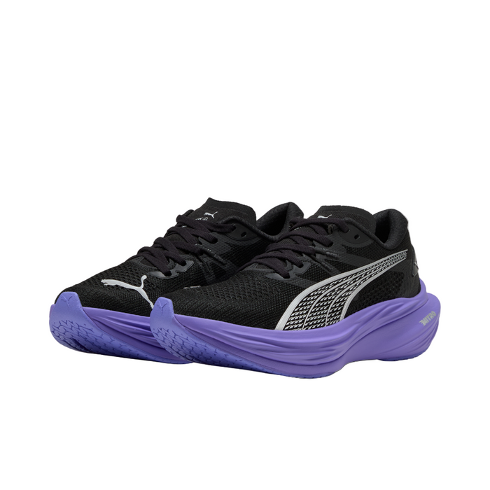 PUMA Women's Deviate NITRO 3 Running Shoes in PUMA Black/Dark Amethyst AW25