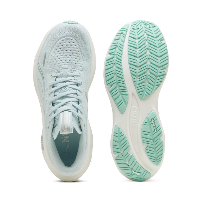 PUMA Women's Magnify NITRO 3 Running Shoes in Sea Glass/Mint Melt AW25