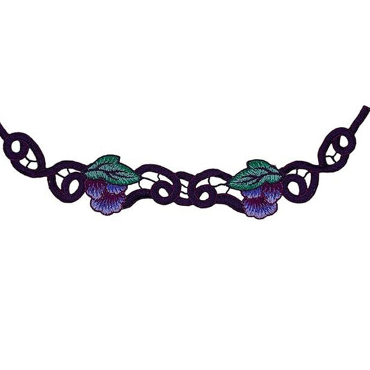 Purple Grapevine Sew or Hot-fix Patch
