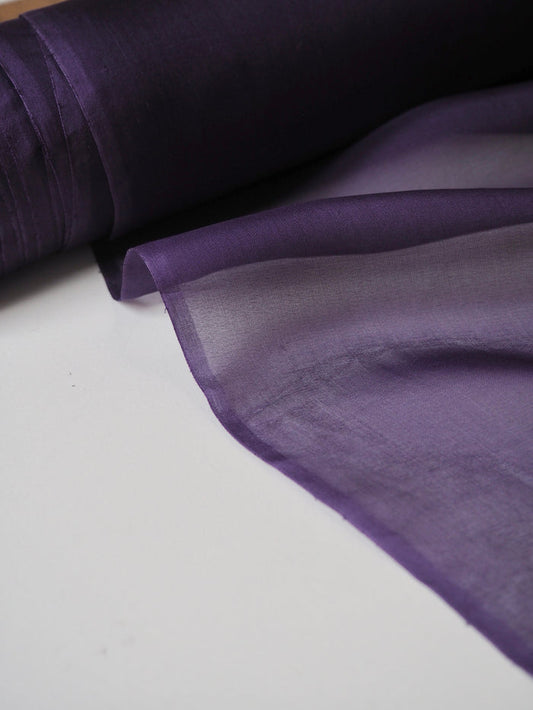 Purple Silk Chiffon