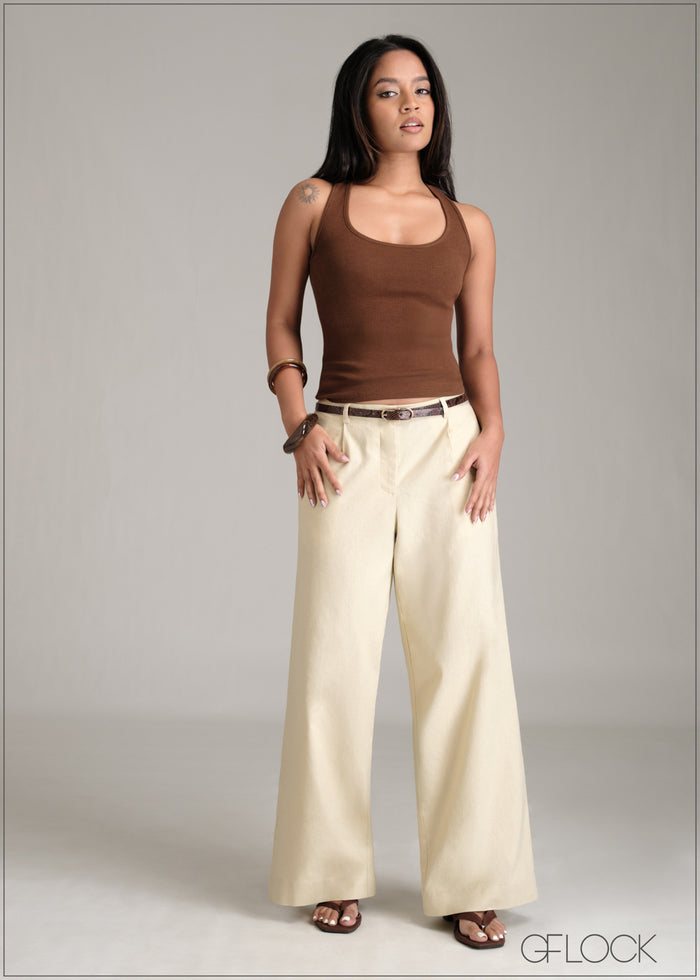 Razor Back Crop Top - 061225