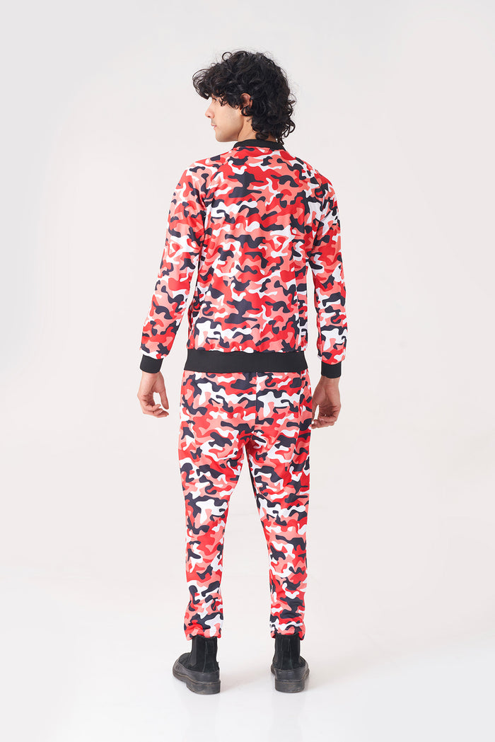 Red Camouflage Tracksuit for Men