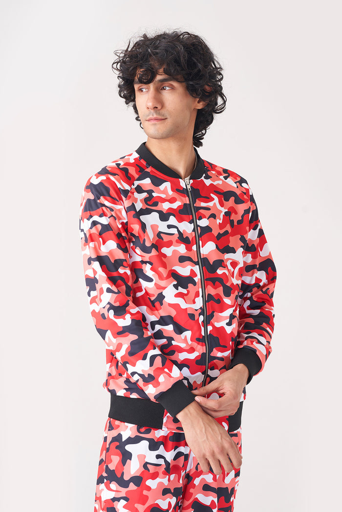 Red Camouflage Tracksuit for Men