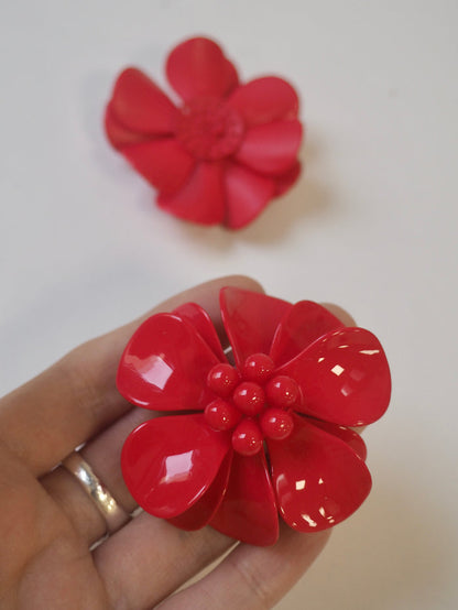 Red Flower Embellishment 55mm