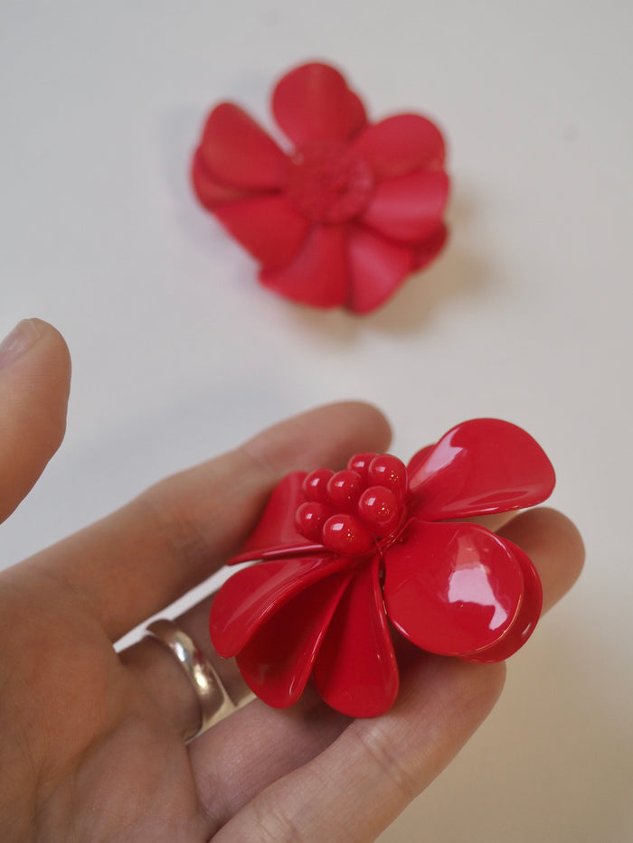 Red Flower Embellishment 55mm