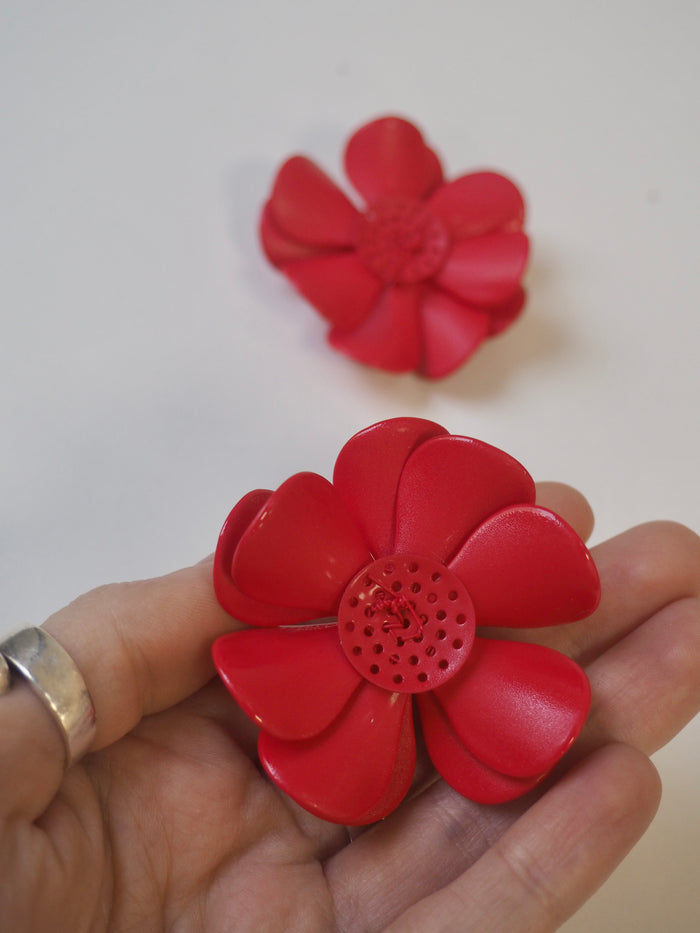 Red Flower Embellishment 55mm